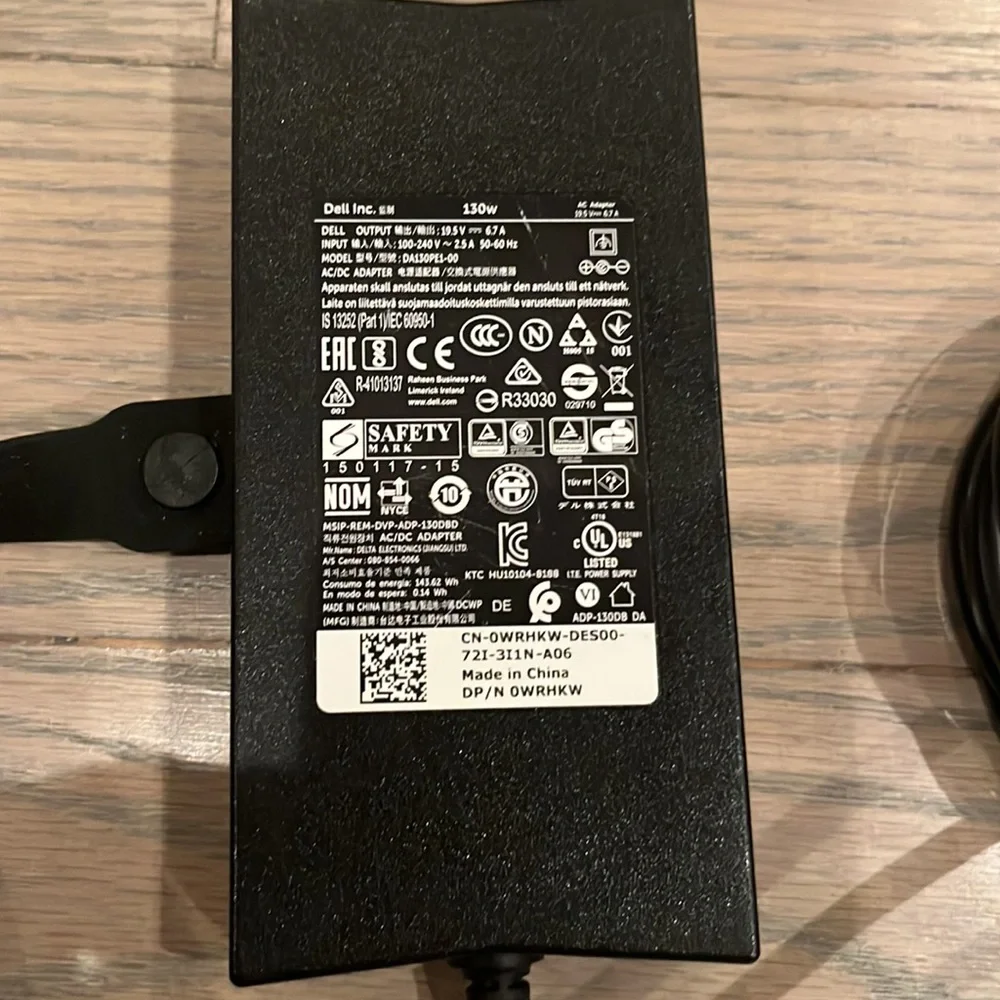 For parts Dell DA130PE1-00 charger